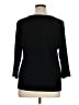 JM Collection Black 3/4 Sleeve Top Size 1X - photo 2