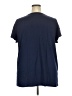 Roaman's 100% Cotton Blue Short Sleeve Henley Size 26 (2X) - photo 2