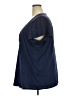 Roaman's 100% Cotton Blue Short Sleeve Henley Size 26 (2X) - photo 5