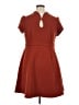 ModCloth 100% Polyester Brown Casual Dress Size XL - photo 2