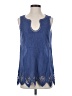 Soft Surroundings Blue Sleeveless Blouse Size S - photo 1