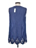 Soft Surroundings Blue Sleeveless Blouse Size S - photo 2