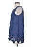 Soft Surroundings Blue Sleeveless Blouse Size S - photo 5
