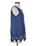 Soft Surroundings Blue Sleeveless Blouse Size S - photo 4