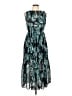 Maison Jules 100% Polyester Tropical Teal Casual Dress Size L - photo 1
