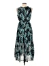 Maison Jules 100% Polyester Tropical Teal Casual Dress Size L - photo 2