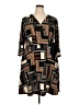 North Style Graphic Brown Casual Dress Size 18 - photo 1