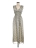 Max Studio 100% Polyester Paisley Gray Casual Dress Size M - photo 1