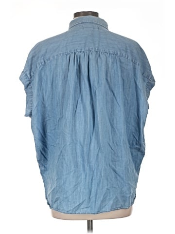 Madewell Central Shirt in Roberta Indigo (view 2)