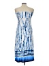 Dotti Tie-dye Blue Cocktail Dress Size L - photo 2