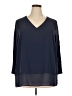 MICHAEL Michael Kors 100% Polyester Blue 3/4 Sleeve Blouse Size 2X - photo 1