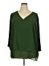 MICHAEL Michael Kors 100% Polyester Green 3/4 Sleeve Blouse Size 2X - photo 1