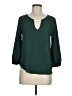 Meraki 100% Polyester Green 3/4 Sleeve Blouse Size M - photo 1