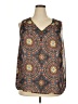 Fun2Fun 100% Polyester Blue Sleeveless Blouse Size 3XL - photo 1