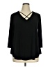 Chico's Black 3/4 Sleeve Top Size XL - photo 1
