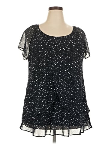 Roz & Ali Short Sleeve Blouse (view 1)