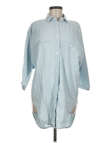 Cherokee 3/4 Sleeve Button-Down Shirt (view 1)