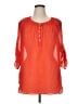 Apt. 9 100% Polyester Orange 3/4 Sleeve Blouse Size XL - photo 1
