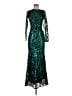Betsy & Adam 100% Polyester Teal Green Cocktail Dress Size 2 (petite) - photo 1