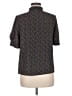 CeCe Black Blue Short Sleeve Blouse Size M - photo 2