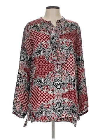Ellen Tracy Long Sleeve Blouse (view 1)