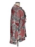 Ellen Tracy 100% Polyester Print Red Long Sleeve Blouse Size L - photo 4