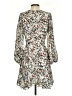 1.State 100% Polyester Print Ivory Casual Dress Size 4 - photo 2