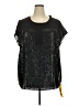 Simply Be 100% Polyester Black Short Sleeve Blouse Size 22 - photo 1