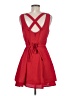 Rampage 100% Polyester Solid Red Cocktail Dress Size 7 - photo 2