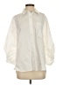 Halston Solid Ivory 3/4 Sleeve Button-Down Shirt Size S - photo 1