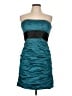 BCBGMAXAZRIA Teal Cocktail Dress Size 12 - photo 1