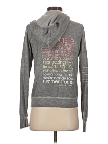 Peace Love World Zip Up Hoodie (view 2)
