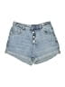 Zara Blue Denim Shorts Size 00 - photo 1