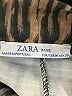 Zara Basic Animal Print Brown Long Sleeve Blouse Size M - photo 7