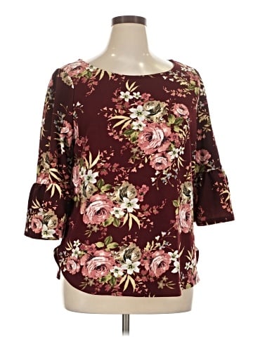 New York & Company 3/4 Sleeve Blouse (view 1)