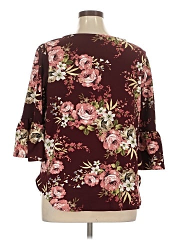 New York & Company 3/4 Sleeve Blouse (view 2)