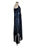 ALLSAINTS 100% Polyester Metallic Blue Cocktail Dress Size M - photo 4
