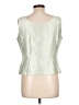 Kasper 100% Polyester Green Sleeveless Blouse Size 12 - photo 2