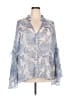 Torrid 100% Polyester Paisley Blue Long Sleeve Blouse Size 3X Plus (3) - photo 1