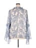 Torrid 100% Polyester Paisley Blue Long Sleeve Blouse Size 3X Plus (3) - photo 2