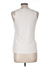 Ann Taylor 100% Polyester White Sleeveless Top Size Lg Petite - photo 2