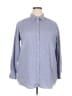 St. John's Bay 100% Cotton Blue Long Sleeve Button-Down Shirt Size 18 - photo 1