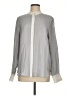 FRAME 100% Silk Gray Long Sleeve Silk Top Size M - photo 1