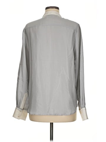 FRAME Long Sleeve Silk Top (view 2)