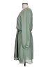 Lush Solid Green Casual Dress Size L - photo 5