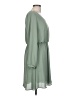 Lush Solid Green Casual Dress Size L - photo 4