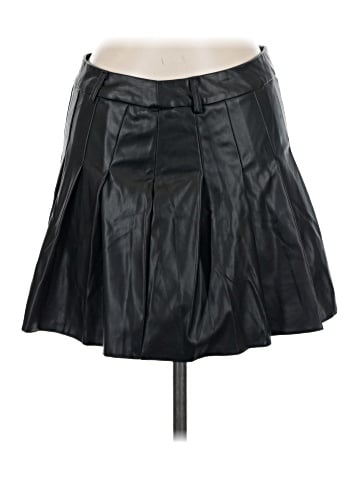 Miss Selfridge Faux Leather Skirt (view 1)