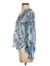 Charlie 100% Polyester Blue 3/4 Sleeve Blouse Size S - photo 5