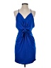 Express Solid Blue Cocktail Dress Size XS - photo 1