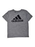 Adidas 100% Recycled Polyester Gray Active T-Shirt Size 10 - 12 - photo 1